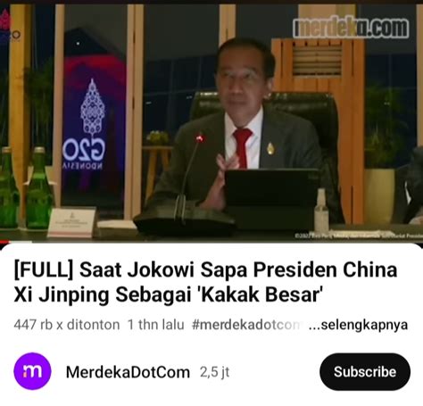 Salah Kakak Besar Jokowi Sekjen Partai Komunis Tiongkok Turnbackhoax Id