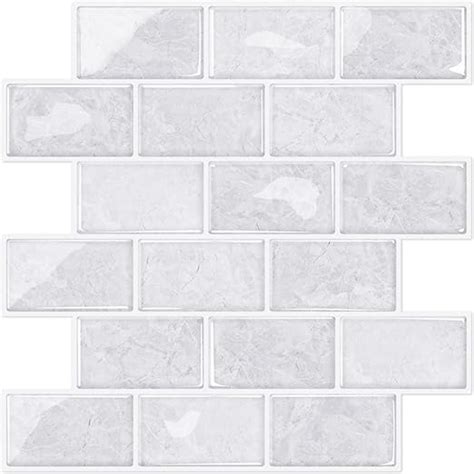 Stickgoo Sheet Subway Tiles Peel And Stick Backsplash Cinderella