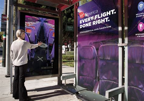 Virgin Americas Bus Shelter Ads Use Google Street View To Take You