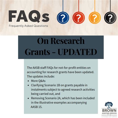 Faqs On Research Grants Brown Auditing Services