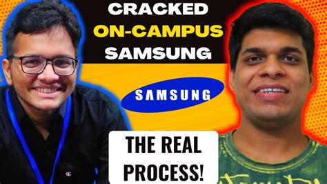 On Campus Placement At Samsung Interview Experience Revealed Youtube