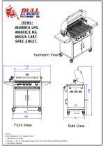 Barbecue A Gas ANGUS BULL EUROPE Professionale Da Incasso In