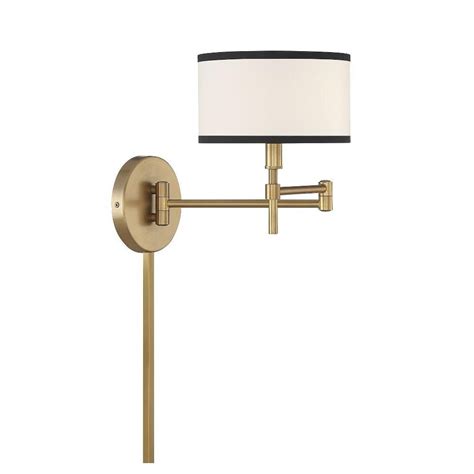 Meridian - M90082NB - 1 Light Wall Sconce In Mid-Century Modern Style ...