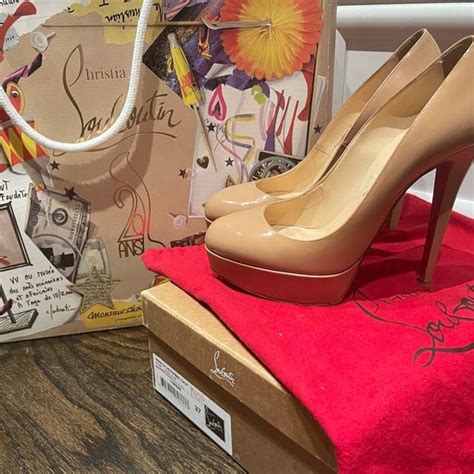 Christian Louboutin Bianca Mm Nude Patent Pump