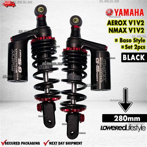 Yamaha Nmax Aerox V V Rear Shock Absorber Pcs Mm Lowered