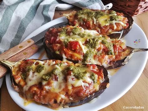 Berenjenas Rellenas Con Verduras Y Carne Caceroladas