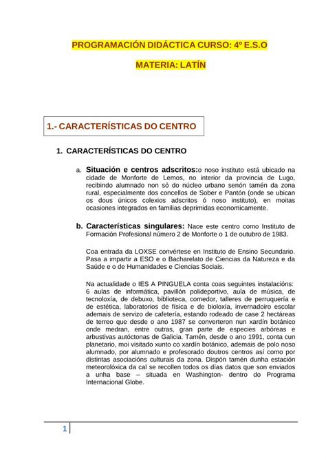 Pdf Programaci N Did Ctica Curso E S O Centros Edu Xunta Es