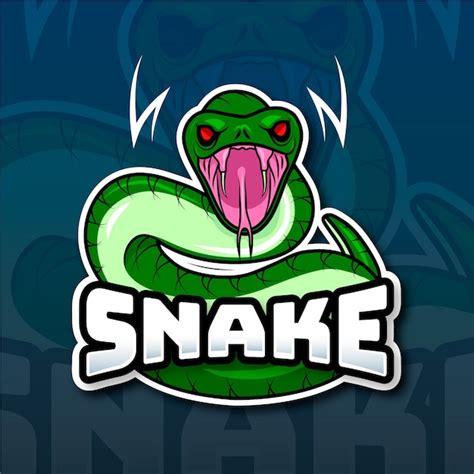 Diseño de logotipo de serpiente dibujado a mano Vector Premium