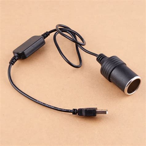 Beler Usb Male Car Cigarette Lighter Female Socket 5v To 12v Converter