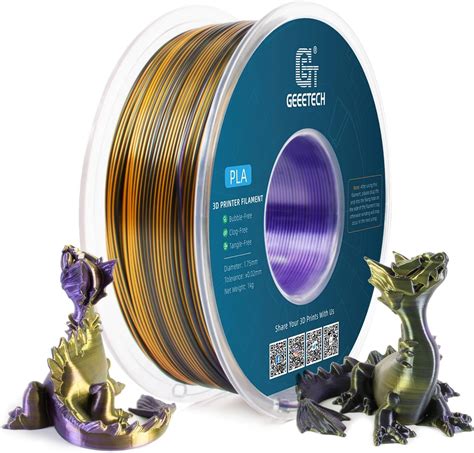 GEEETECH Tricolor Silk PLA Filament 1 75mm 3D Drucker Filament 1KG