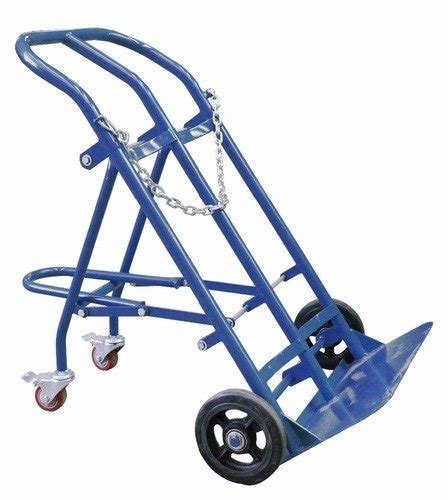 Blue Mild Steel Cylinder Trolley For Industrial In KOLKATA Shri