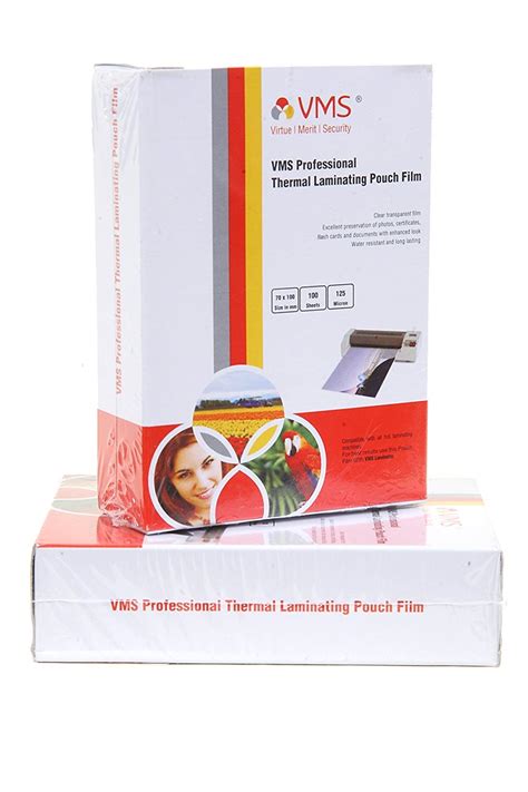 Buy Vms Professional Thermal Laminating Pouch Film Microns