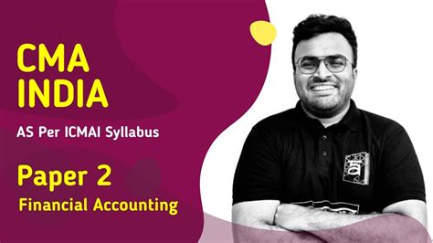 CMA Inter Financial Accounting Online Course