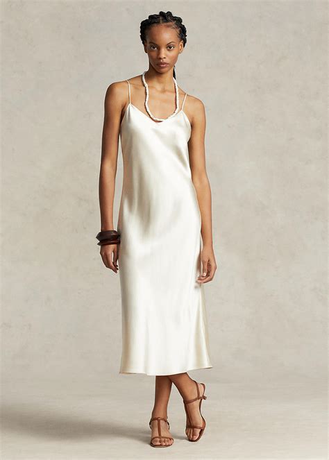 Silk Midi Slip Dress For Women Ralph Lauren® Nl