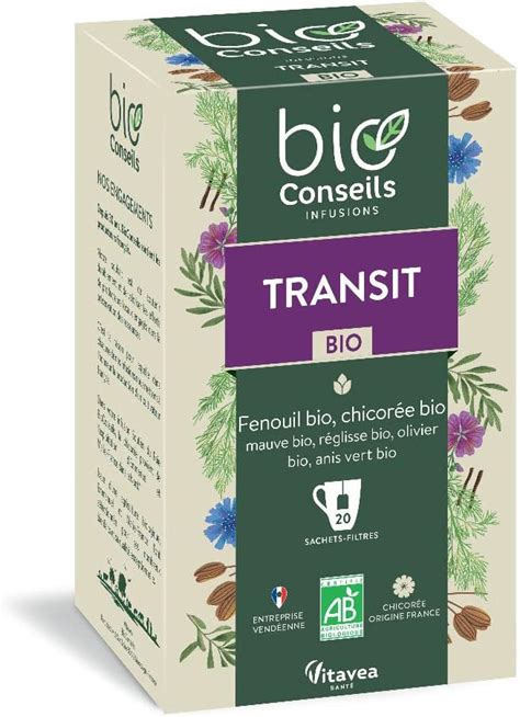 Bioconseils Bio Transit Infusion Boissons Vertes 20 Sachets Amazon Fr