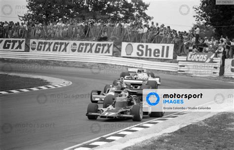 Jean Pierre Jarier Shadow DN5B Ford Leads Jacky Ickx Wolf Williams