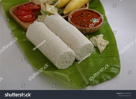 White Rice Puttu Kadala Currytwo Slices Stock Photo Edit Now 1447430324