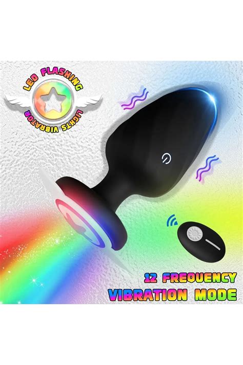 valkyrie Uzaktan Kumandalı Büyük Boy Led Işıklı Fonksiyon Titreşim Unicex Anal Plug Tıkaç