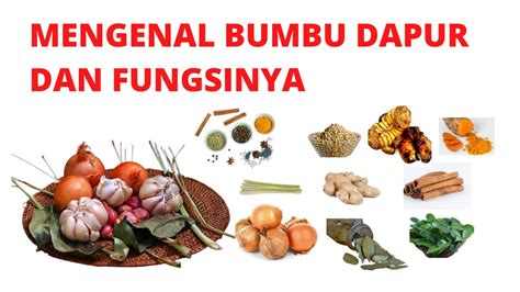 Bumbu Dapur Dan Fungsinya Mengenal Rempah Rempahbumbu Dapur Dan