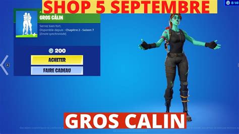 Gros câlin FORTNITE EMOTE BOUTIQUE 5 SEPTEMBRE FORTNITE BATTLE ROYAL