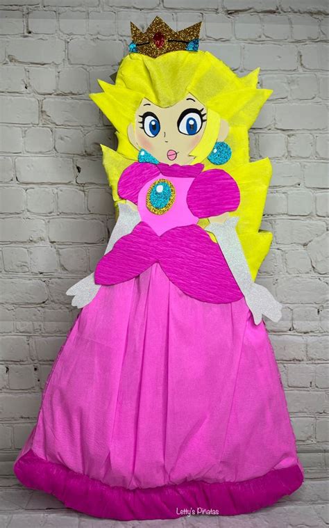 Pinata Mario Bros Angela Princess Peach Party Princess Pinata