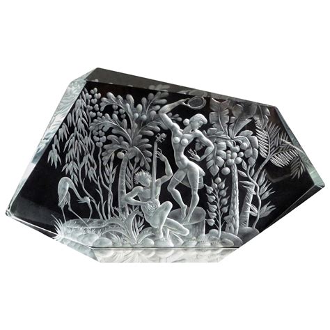 Exbor Czechoslovakia Exotic Nude Tropical Island Dance Scene Signed Sculpture At 1stDibs