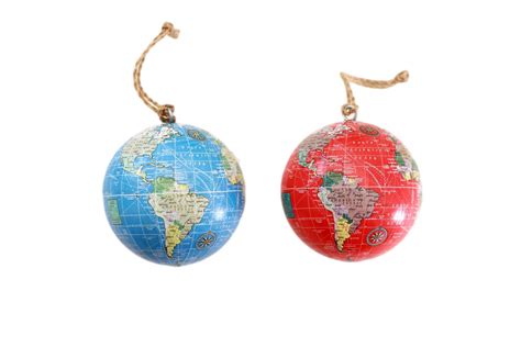 Globe Ornament Earth Ornament World Ornament Christmas Etsy