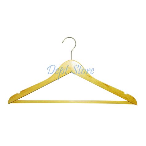 Hanger Kayu Palang Dewasa Wood Warna Natural Hanger Kayu Shopee