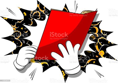 Cartoon Hand Holding A Book Stock Illustration Download Image Now