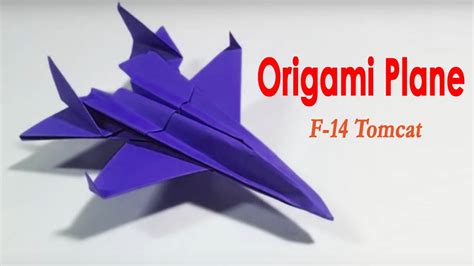 How To Make Origami Airplane How To Make Paper Plane Model F 14