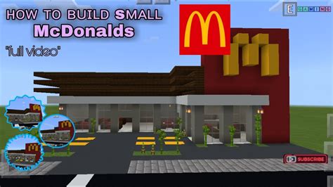 How To Build Mcdonalds In Minecraft Full Video Egaming Youtube