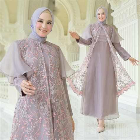 Jual PCS MAXY CARDI GWENITA BROCADE PREMIUM FASHION BUSANA MUSLIM