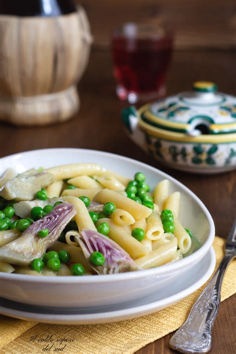 Pasta Con Carciofi E Piselli Ricetta Facile E Light Blog Di Il Caldo