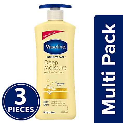 Vaseline Intensive Care Deep Moisture Body Lotion 3x400 Ml Multipack Of Rs 56251 Bigbasket