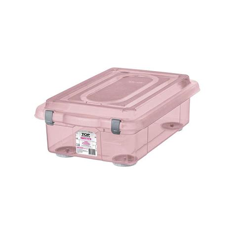 Caixa Organizadora Sanremo Top Stock em Plástico Rosa 8 6l Caixa