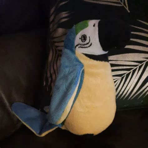 Ikea Onskad Parrot Blue Yellow Macaw Bird Soft Toy Collectable 8 Inch Cuddly £5 45 Picclick Uk