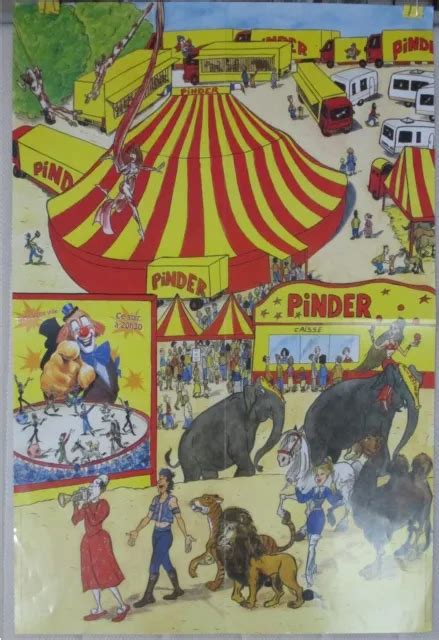 Affiche Cirque Pinder Format X Cm Eur Picclick Fr