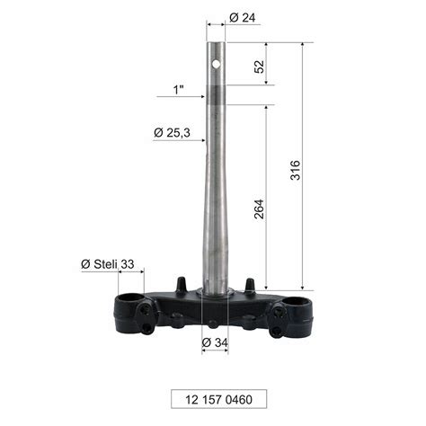 Piastra Forcella Tipo Originale Solo Steli Da Mm Honda Sh