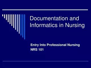 PPT Chapter 16 Nursing Documentation PowerPoint Presentation Free