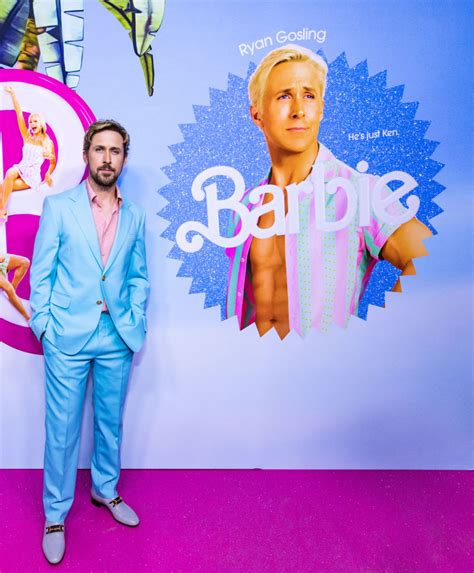 Ryan Gosling Channels Ken in Pastels for 'Barbie' Press Day in Toronto