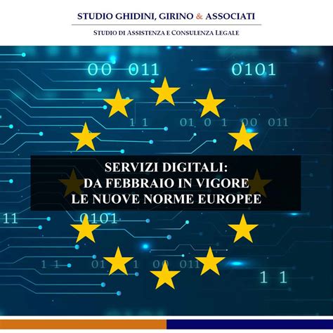 Servizi Digitali Da Febbraio In Vigore Le Nuove Norme Europee Studio