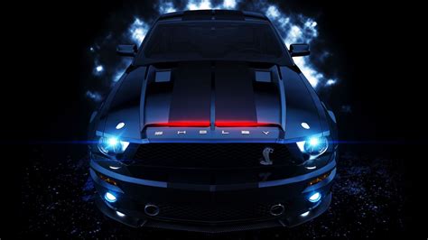 Blue Shelby Mustang Wallpaper