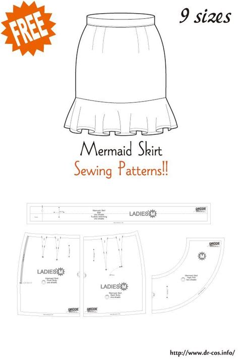 Mermaid Skirt Free Sewing Patterns Artofit