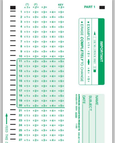 Scantron™ Compatible Answer Sheet And Forms Catalog