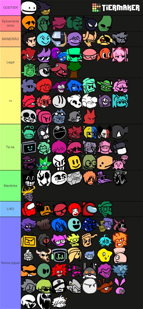 FNF MOD MOD SONG TIER LIST Tier List Community Rankings TierMaker