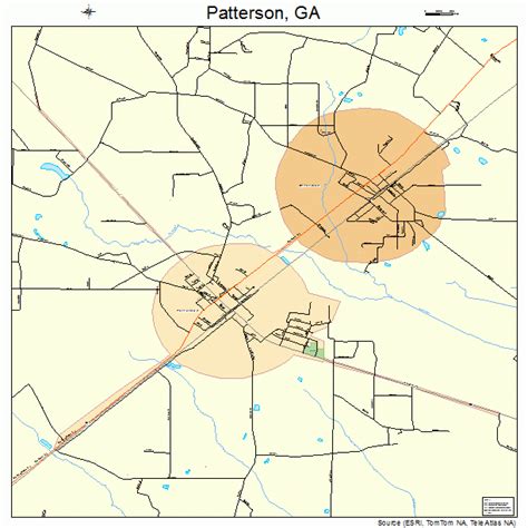 Patterson Georgia Street Map 1359500