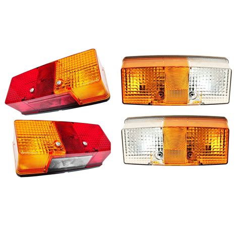 Apsmotiv Front And Rear Turn Signal Assembly Tail Light Front Light With 12v Bulbs For Bomag