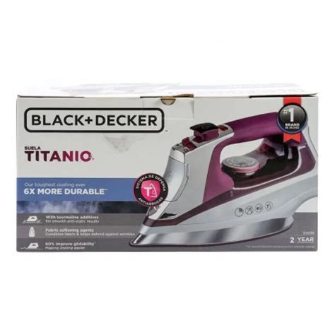 Plancha De Vapor Black Decker Titanio D Home Sentry