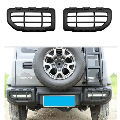 Tellika Jimny Jb Body Kit Abs Matte Black Rear Tail Light Lamp Guard