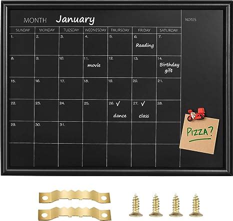 Amazon Toraso Calendar Chalkboard X Inches Magnetic